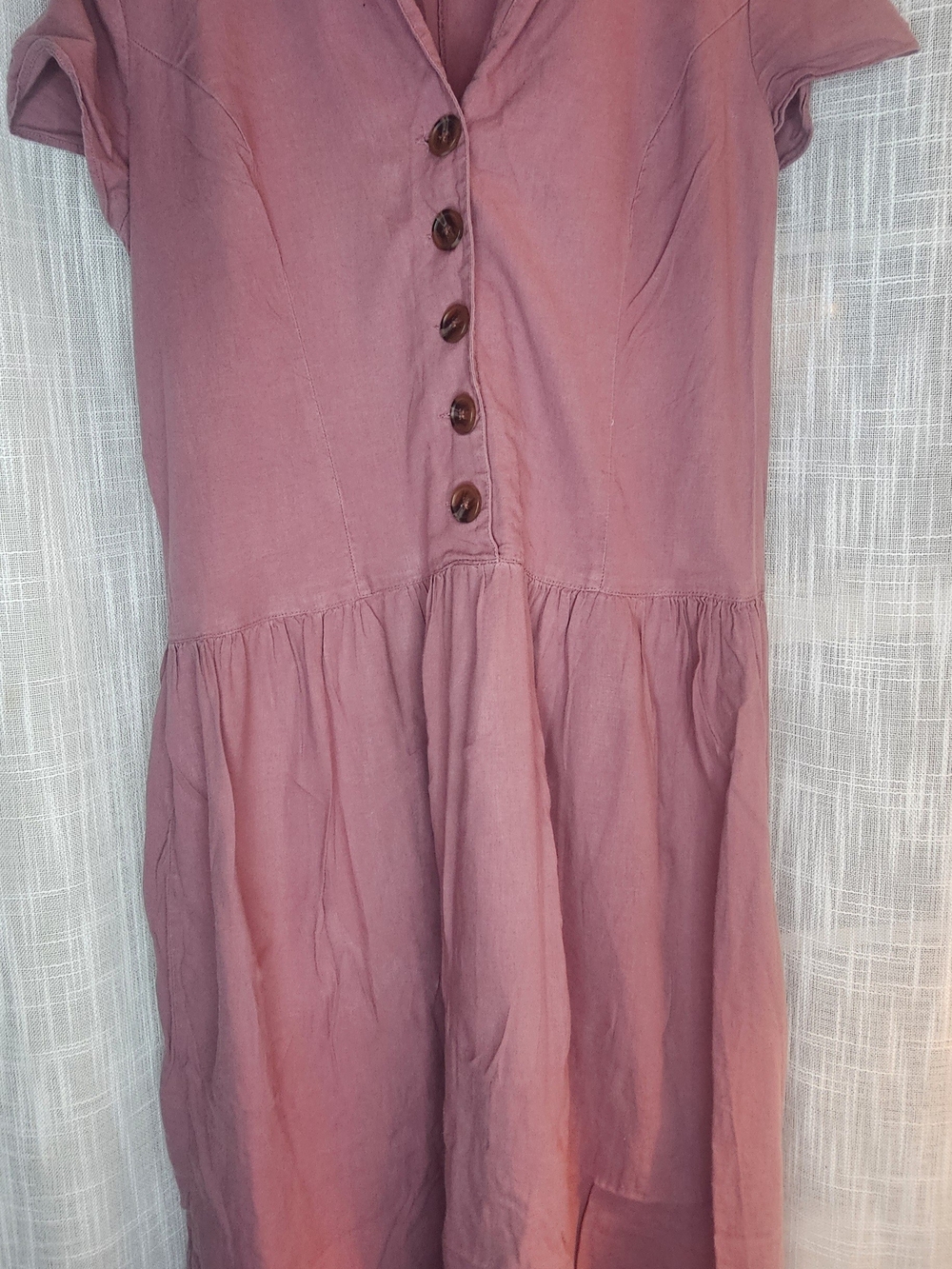 Urban Outfitters Dusty Mauve Button-Up Top